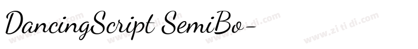 DancingScript SemiBo字体转换